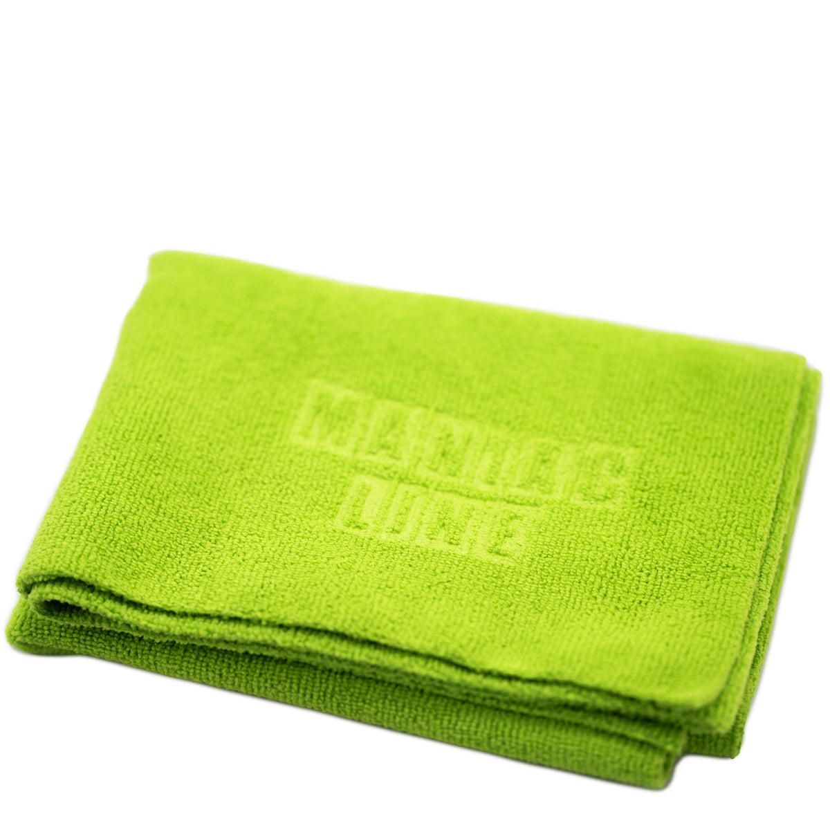 Maniac short pile microfibre in green. Effectively removes oily residues, polishes, glazes, sealants, ceramic coatings and wax residues without leaving streaks or marks. Perfect for polishing chrome, shiny metals, glass and mirrors. Maniac Ireland