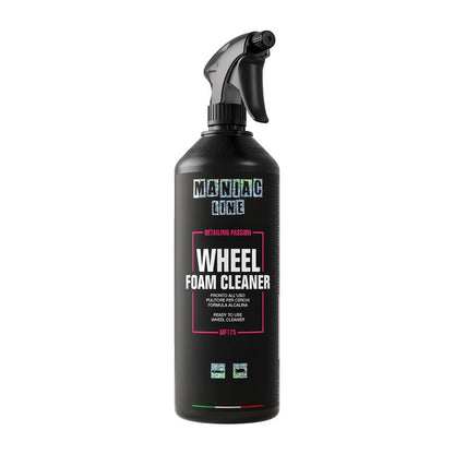 Maniac Wheel Foam Cleaner (Colour Changing) 1L on white background. Maniac Line Ireland