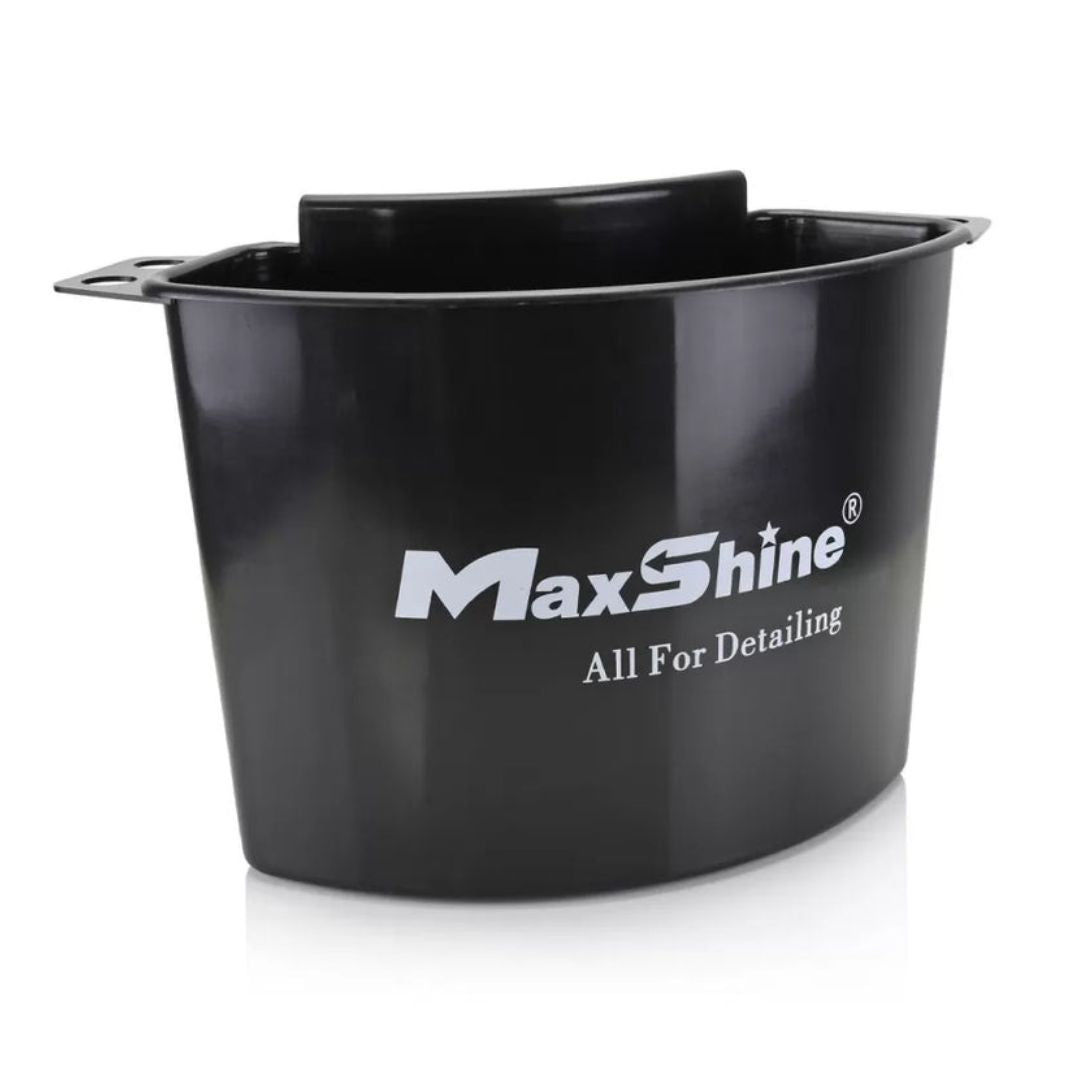MaxShine Bucket Buddy - Bucket Organiser. Rend and black bucket organiser for brushes and mitts. ShineMate Ireland