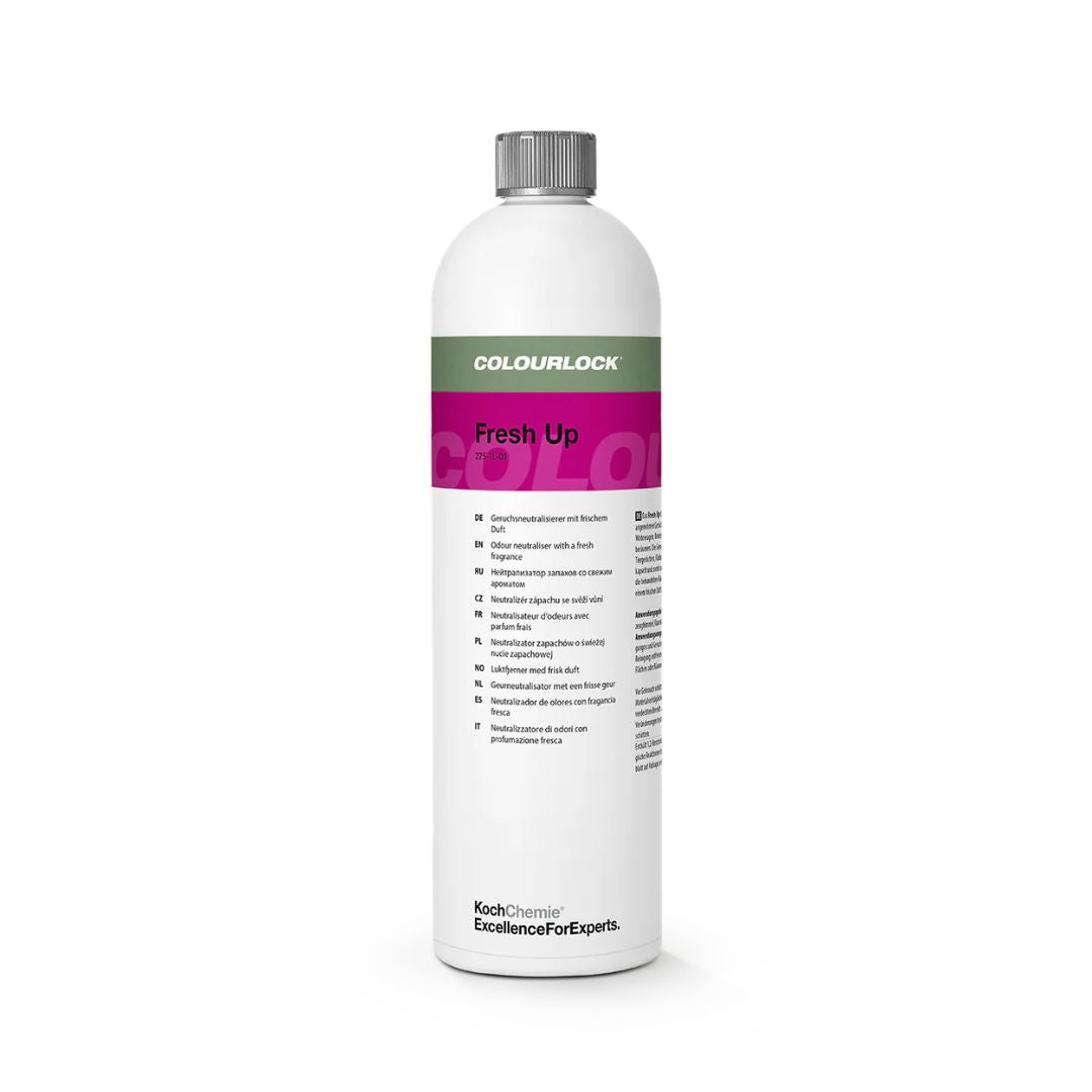 White bottle of Koch Chemie Colourlock FU Fresh Up 1L. Koch Chemie Ireland