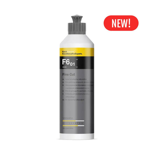 Koch Chemie Fine Cut F06.01. - 250ml bottle on white background with "new" label