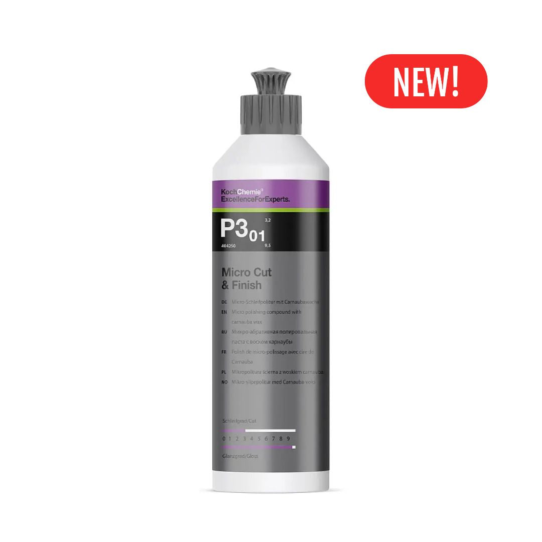 Koch Chemie Micro Cut M3.02. - 250ml bottle on white background with new label