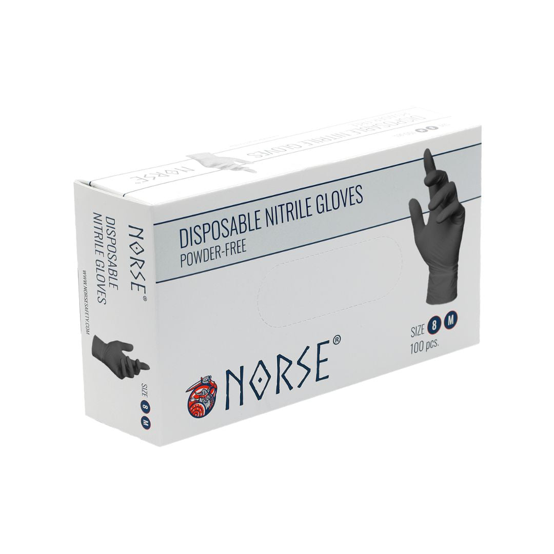 NORSE Black Detailing and valeting Glove Blue A powder free nitrile disposable glove offering protection against contamination, dirt and potential irritants in low risk situations. GL8953 Nitrile Disposable Gloves for car wash