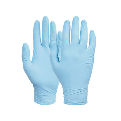 NORSE Detailing and valeting Glove Blue A powder free nitrile disposable glove offering protection against contamination, dirt and potential irritants in low risk situations. GL8953 Nitrile Disposable Gloves Size M