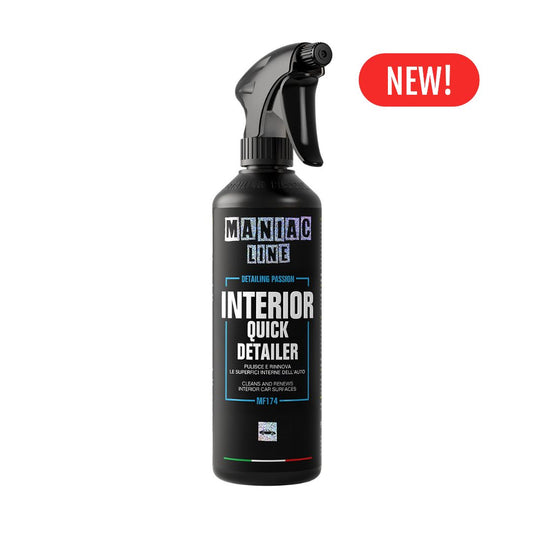 Maniac Interior Quick Detailer 500ml on white background with "new" label