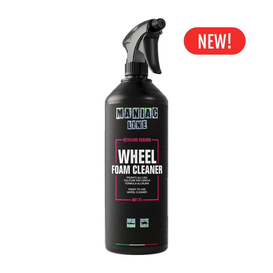 Maniac Wheel Foam Cleaner (Colour Changing) 1L bottle on white backgroun