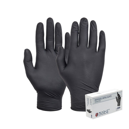 NORSE Black Detailing and valeting Glove Blue A powder free nitrile disposable glove offering protection against contamination, dirt and potential irritants in low risk situations. GL8953 Nitrile Disposable Gloves for car wash