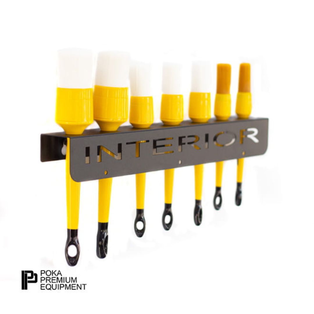 Poka Premium Brush Holder 40cm Interior. Work Stuff brush holder. High quality aluminium brush holder for workshop. Poka Premium Ireland Poka Premium Cork Ireland