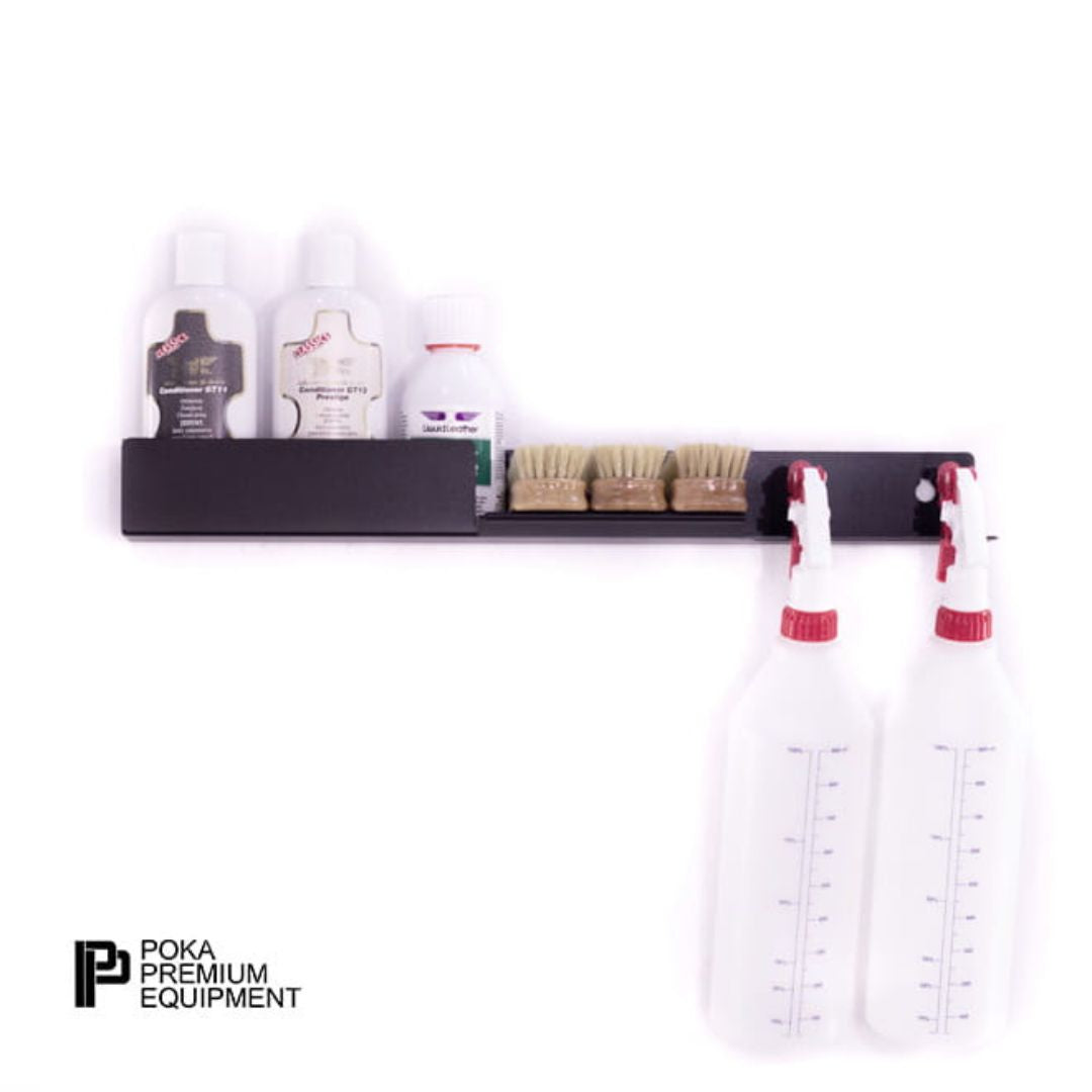 Poka Premium Care Shelf 50cm. High quality aluminium brush holder for workshop. Poka Premium Ireland Poka Premium Cork Ireland