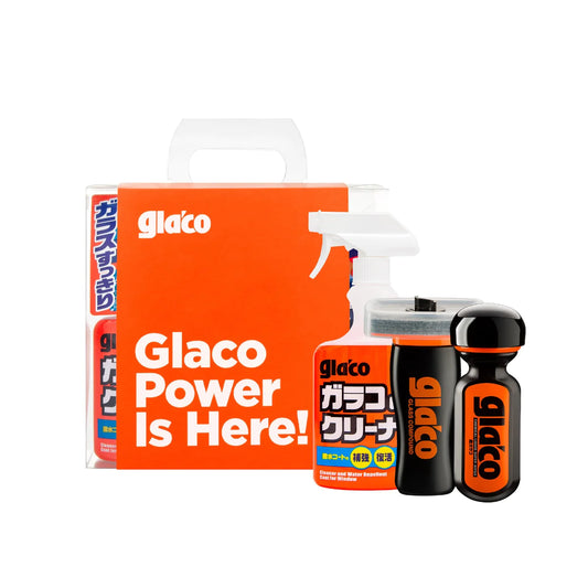 SOFT99 3 Piece Ultra Glaco Glass Protection Kit. Ultra Glaco, RainX. hydrophobic glass sealant. glass ceramic coating. Soft99 Ireland. Glaco Ireland