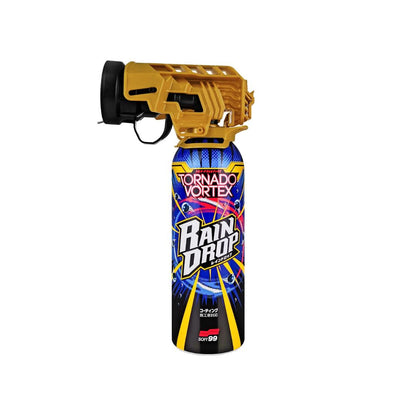 Spray can with gold top labeled 'Tornado Vortex' by Soft99 on a white background.