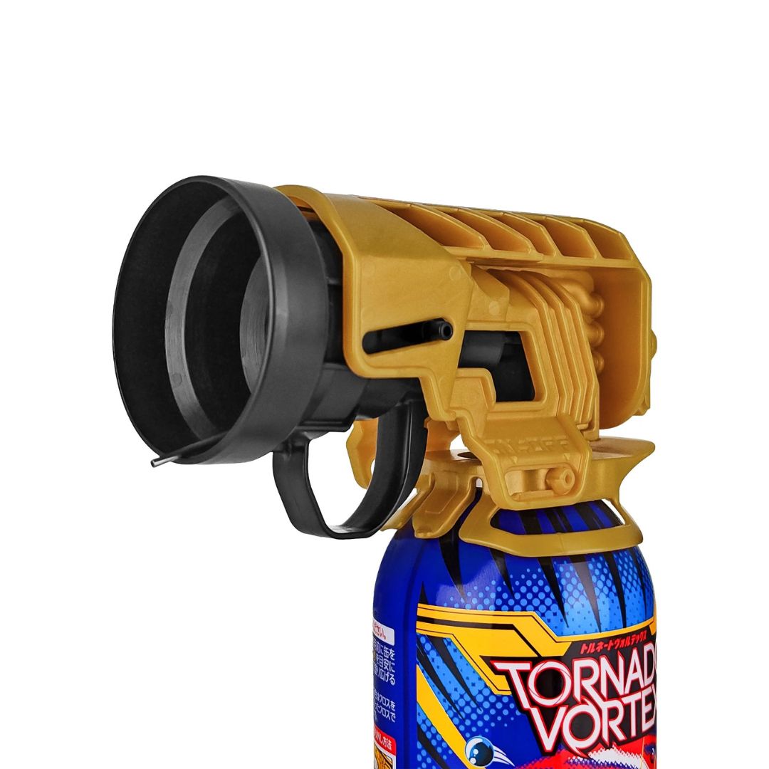 Soft99 tornado Vortex with blue and yellow design on a white background