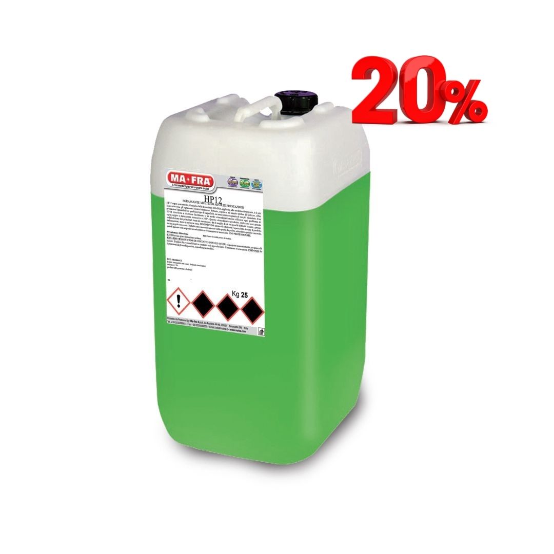 MaFra HP12 High Performance Heavy Duty Industrial All Purpose Cleaner and Degreaser