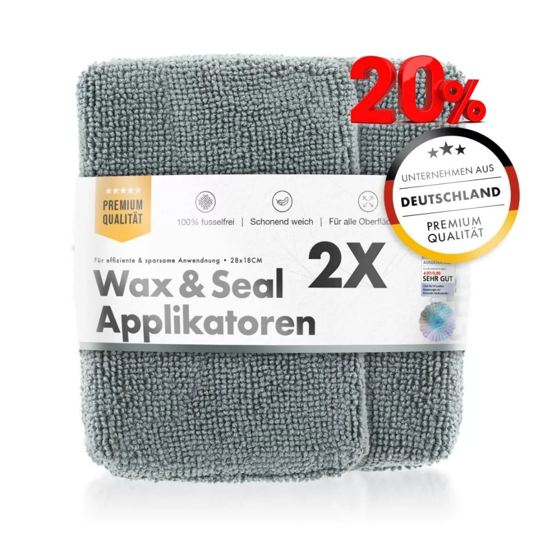 Chemicalworkz Wax, Sealant and Ceramic Coating Applicator Grey - 2 Pack