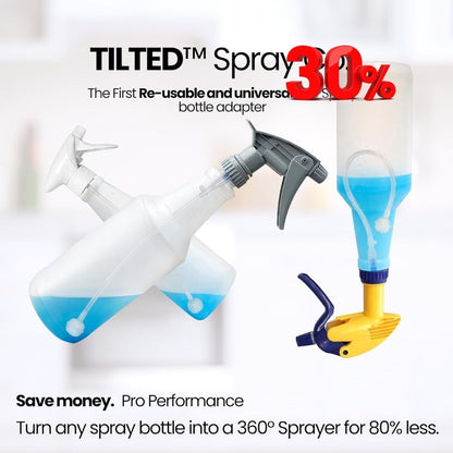 Tilted Spray Adapter - Turn Any Spray Bottle into a 360° Sprayer!
