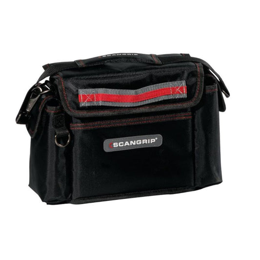 Black Scangrip bag with red and gray accents and Scangrip logo on a white background
