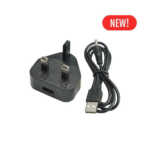 Scangrip USB Charging Cable 1m with Wall Plug