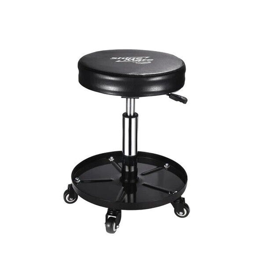 ShineMate Detailing Stool. The Vertool Detailing Stool is a fully adjustable stool that is perfect for using when detailing your vehicle. Vertool Ireland. Black stool with wheels and coasters and soft seat. height adjustable.