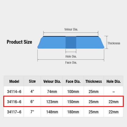 ShineMate T60 Blue Black Diamond pad can remove sanding marks between 1500 and 2000 grit and correct medium oxidation.