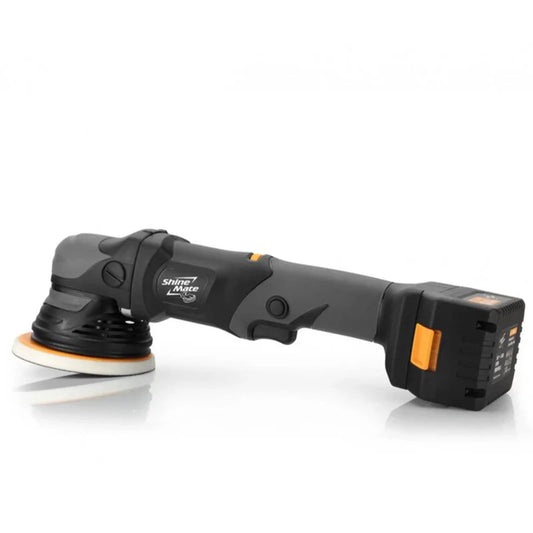 ShineMate EB351-5/12 is a professional-grade 12mm random orbital throw cordless polisher featuring a brushless motor, dual speed regulation, vibration inhibition, and more. ShineMate Ireland