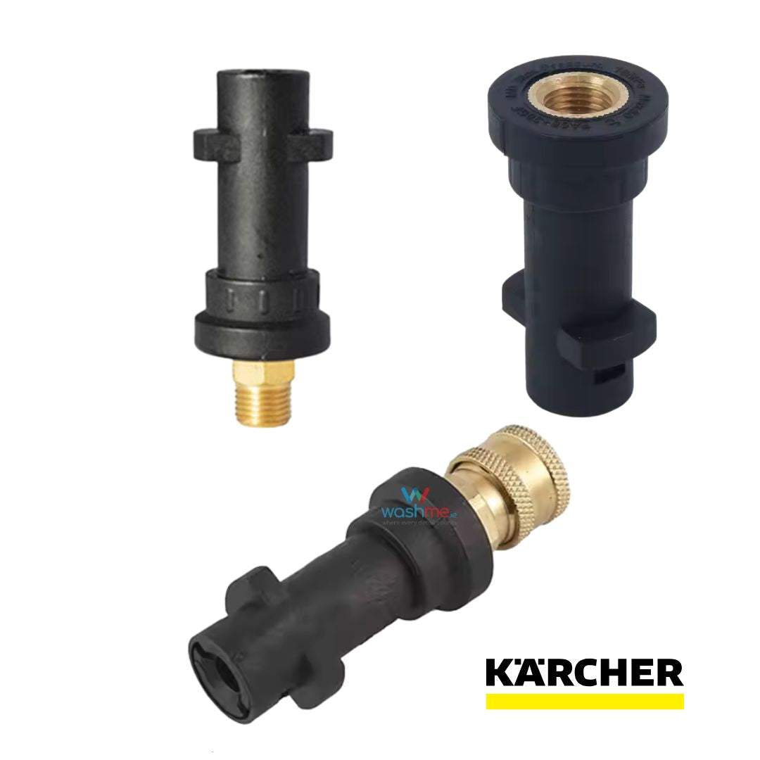 Karcher adapter for foam lance. Karcher quick connect adapter. Snow Foam Lance Adapter - Karcher K Series. Karcher K2 Karcher K3 Karcher K4 Karcher K5