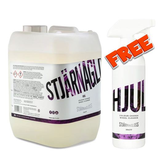 Stjarnagloss wheel cleaner. colour changing wheel cleaner. ph neutral and safe wheel cleaner. Like Autoglym Magma, ADBL Vampire and Bilt Hamber auto-wheel. Stjarnagloss Ireland, Stjarnagloss Cork Ireland