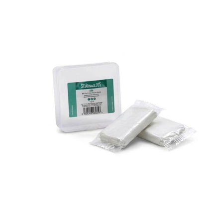 Two packages of white stjarnagloss clay bars with a label on a white background