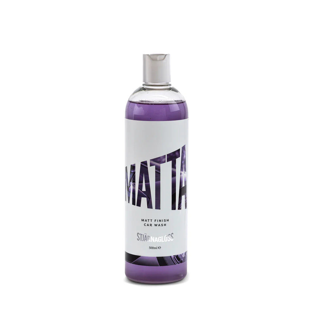 Stjarnagloss Matta shampoo. Shampoo for matte paintwork. Stjarnagloss Ireland