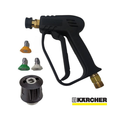 Karcher power washer Stubby Quick Release Trigger Gun. Snow foam trigger lance. Karcher short trigger gun. Kink hose karcher fix. washme.ie