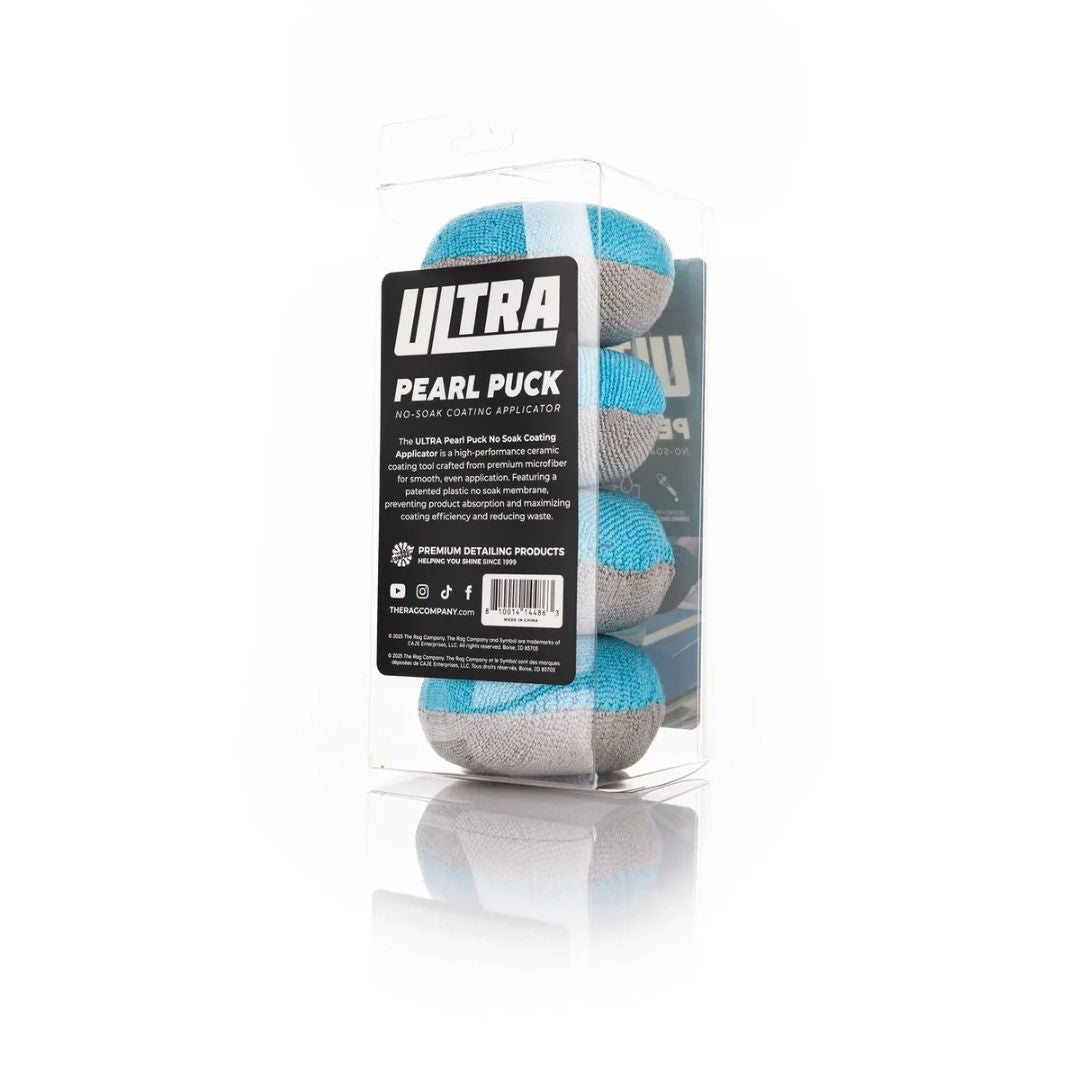 The Rag Company Puck Ultra Pearl Puck 4-pack applicator. No soak ceramic coat and was applicator