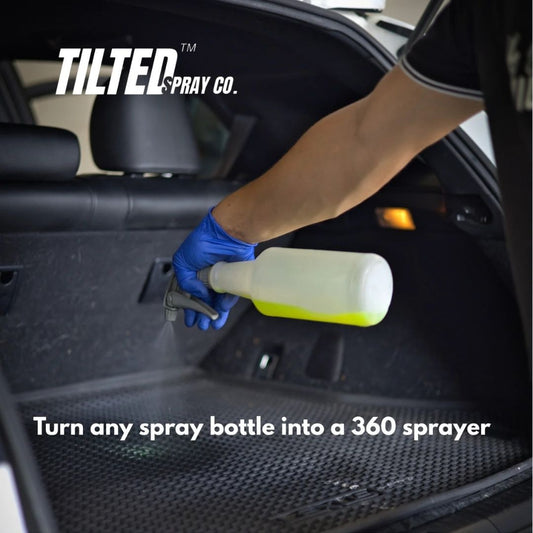 Tilted Spray Adapter - Turn Any Spray Bottle into a 360° Sprayer! Tilted