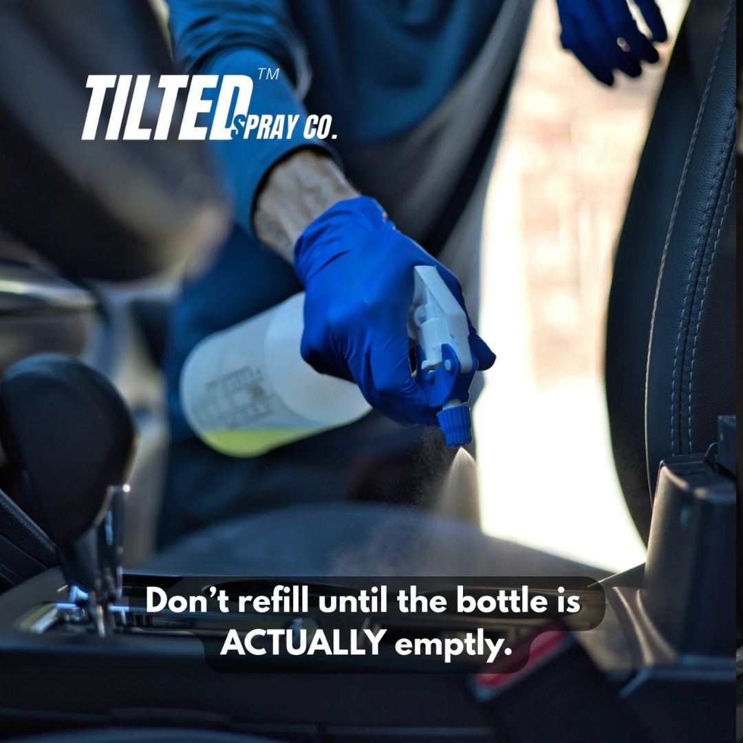 Tilted Spray Adapter - Turn Any Spray Bottle into a 360° Sprayer! Tilted