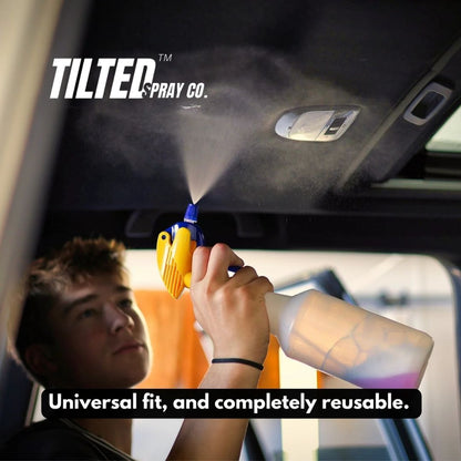 Tilted Spray Adapter - Turn Any Spray Bottle into a 360° Sprayer! Tilted