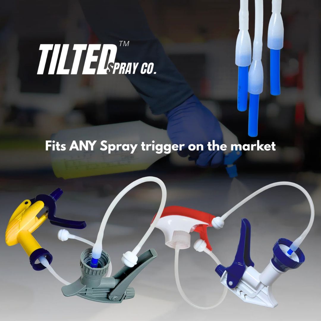 Tilted Spray Adapter - Turn Any Spray Bottle into a 360° Sprayer! Tilted