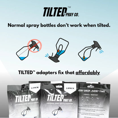 Tilted Spray Adapter - Turn Any Spray Bottle into a 360° Sprayer! Tilted