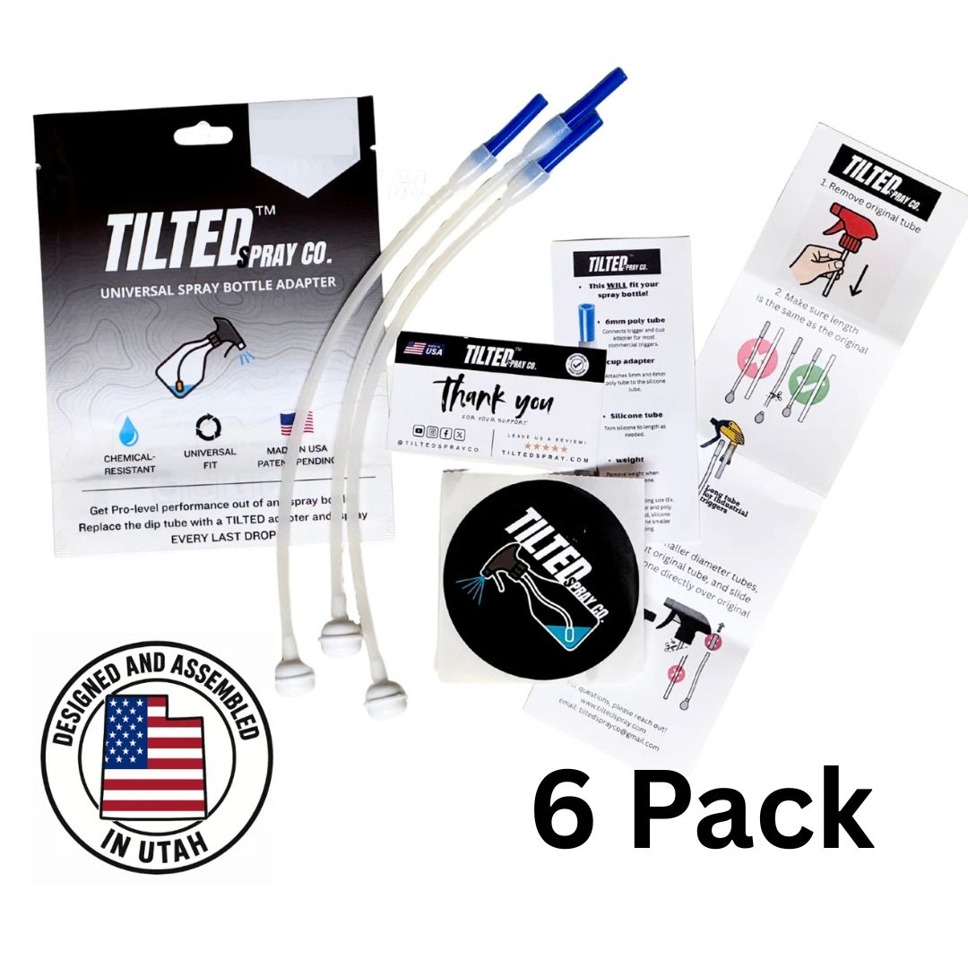 Tilted Spray Adapter - Turn Any Spray Bottle into a 360° Sprayer! Tilted