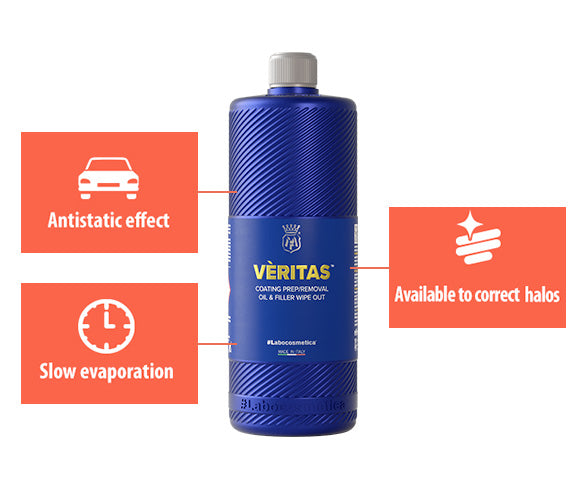 Labocosmetica Veritas Highlighter. Best Panel wipe and IPA. Fix ceramic coatings. Swirls highlighter and verifier. Blue bottle with see through cap. Labocosmetica Cork Ireland