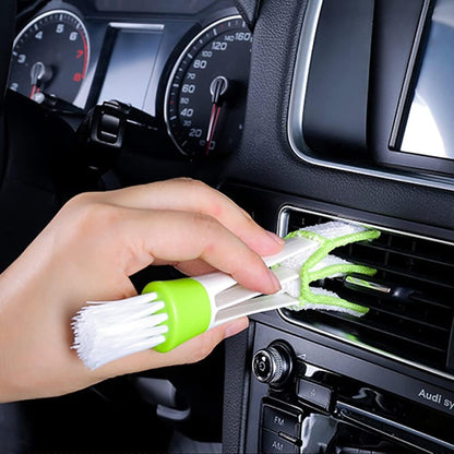 WashMe 2-in-1 Car Vent Mini Duster Microfibre with Brush for cleaning air vents, dashboards, and hard-to-reach areas in your car interior.