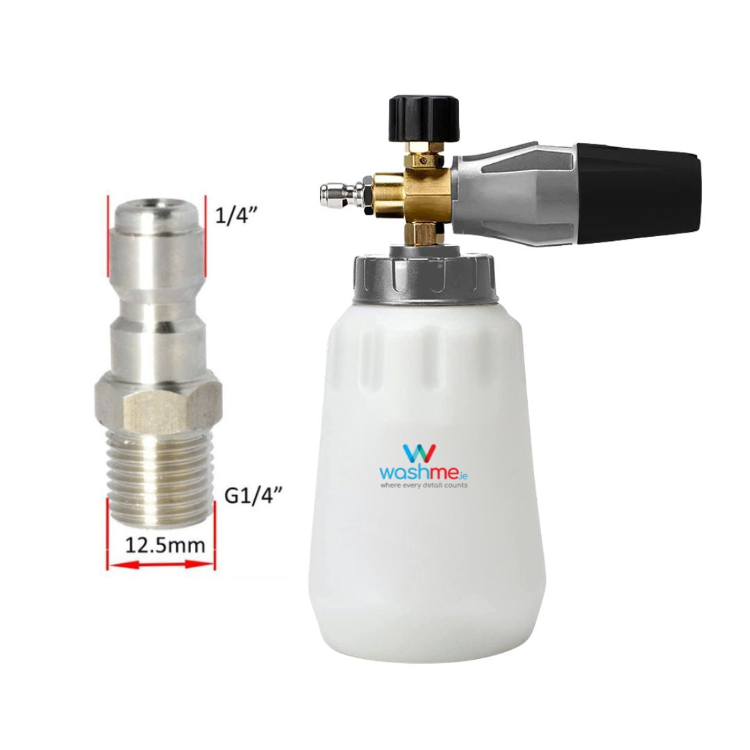 WashMe Black Snow Foam Lance Hydro 360 V2 - 1/4" Quick Release
