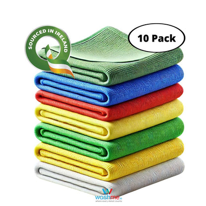 10 pack Irish sourced premium quality and multi-purpose microfibre cloth. 300gsm quality cloth, best microfibre for car wash, car polish