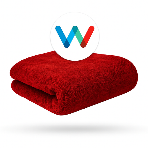 WashMe Twisted XL EVOLUTION Drying Towel - Red (1400gsm/80x50cm)