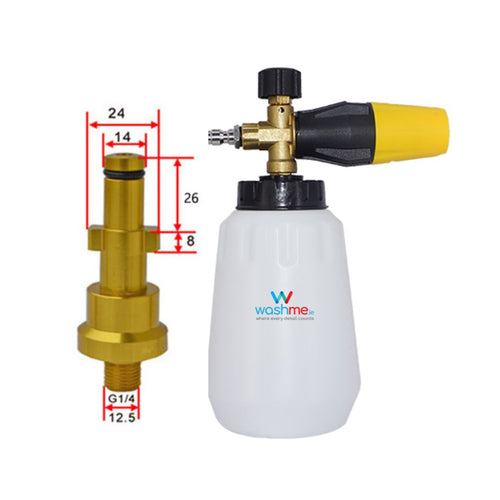 WashMe Yellow Snow Foam Lance Hydro 360 V2 - Nilfisk Pro, Husqvarna, Kew, Alto, Stihl
