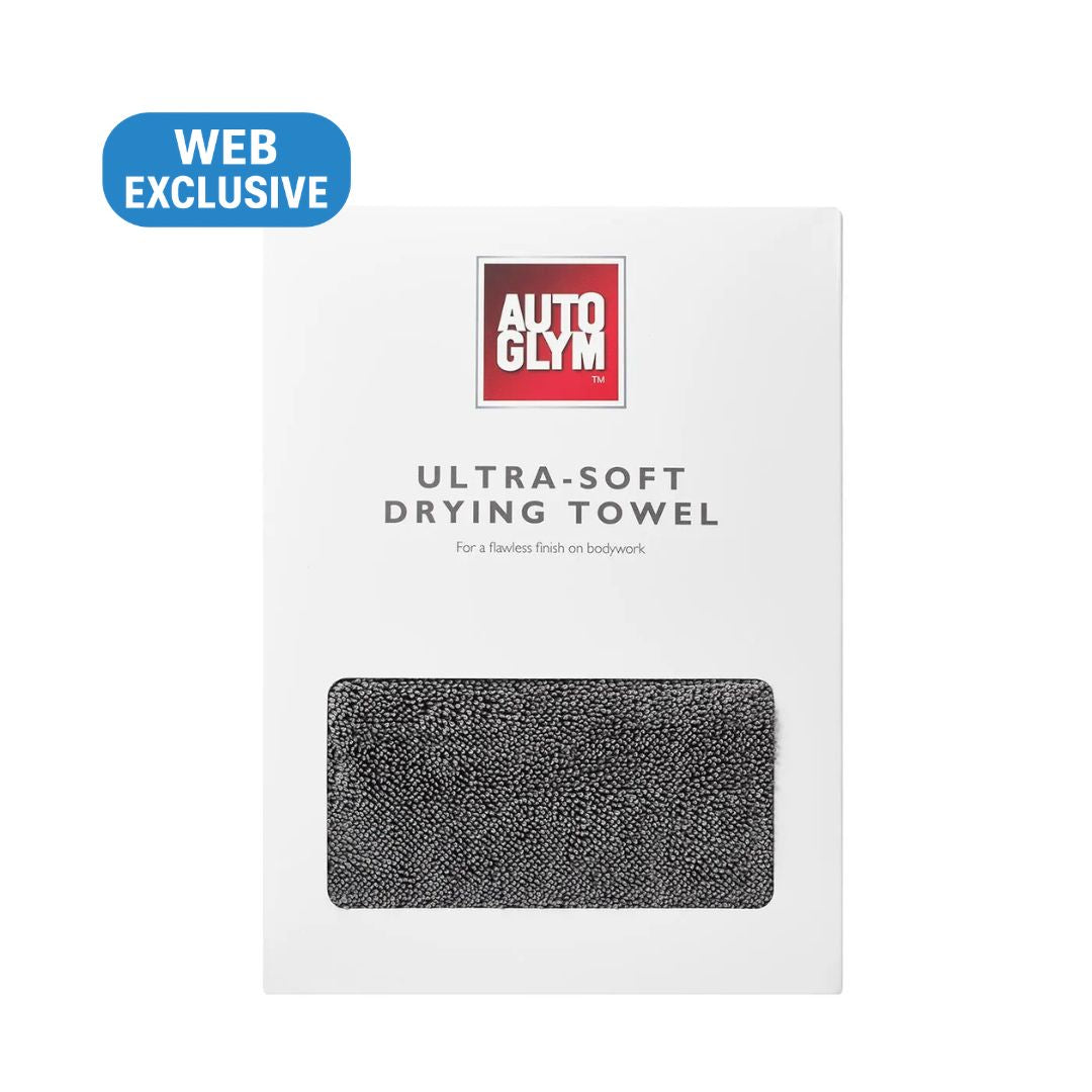 Autoglym ultra-soft drying towel packaging on a white background