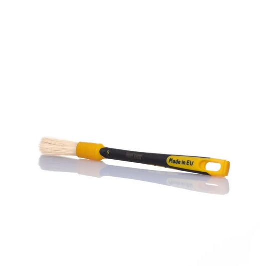 Work Stuff Brush with yellow rubber handle. Perfect wheel brush. Work Stuff Cork Ireland