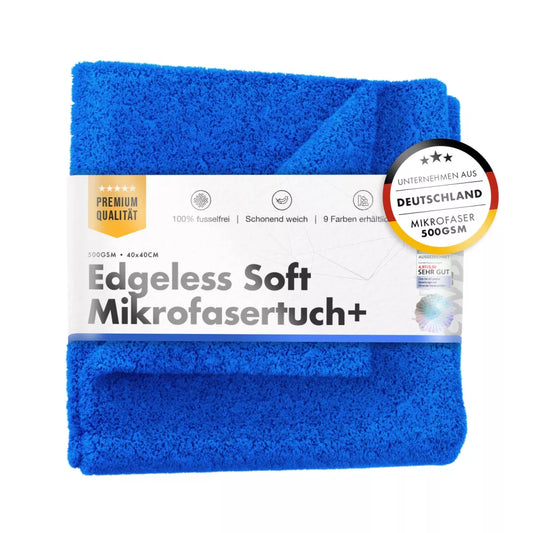 chemicalworkz edgeless soft microfibre buffing cloth in blue. chemicalworkz Ireland. washguru Ireland. edge-free microfibre cloth – it’s perfect for waterless washes and quick touch-ups with a detailing spray.