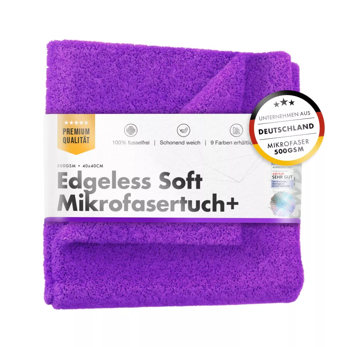 chemicalworkz edgeless soft microfibre buffing cloth in purple. chemicalworkz Ireland. washguru Ireland. edge-free microfibre cloth – it’s perfect for waterless washes and quick touch-ups with a detailing spray.