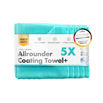 Ceramic coating towel with packaging on a white background