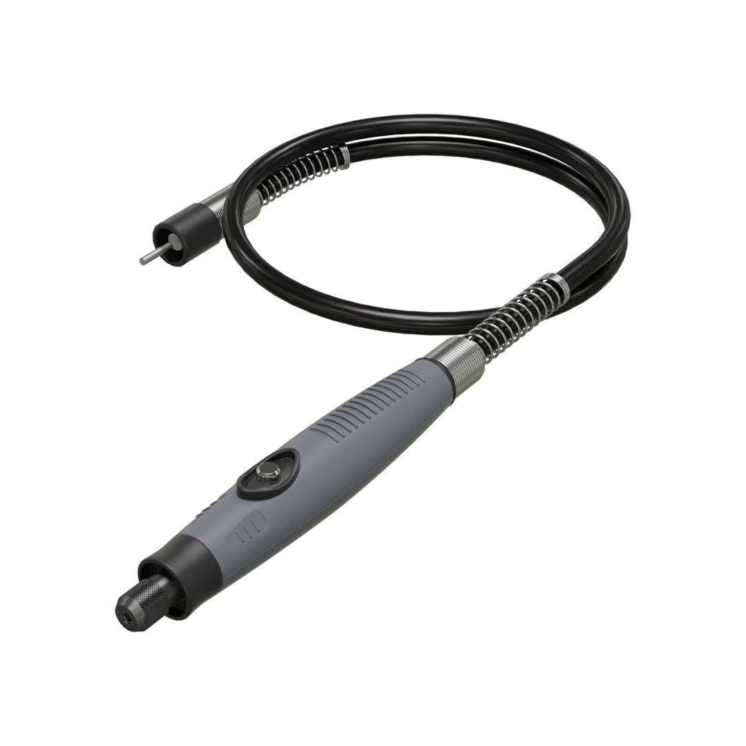 Gray polishing shaft on a white background