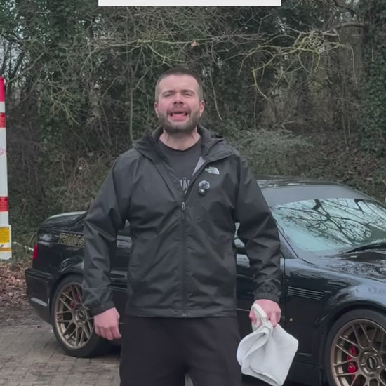 Stjarnagloss Inni - All-Surface Interior Cleaner shown on Alcantara