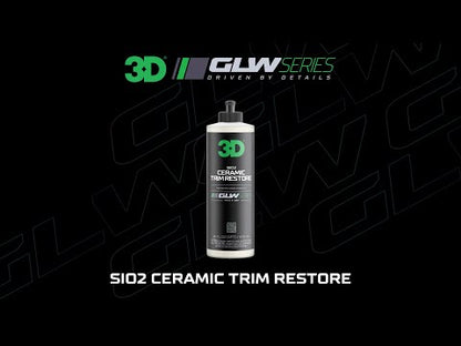 3D GLW Series SiO2 Ceramic Trim Restore 16oz (473ml). Black trim restoration. Restore plastic trim. 3D Ireland